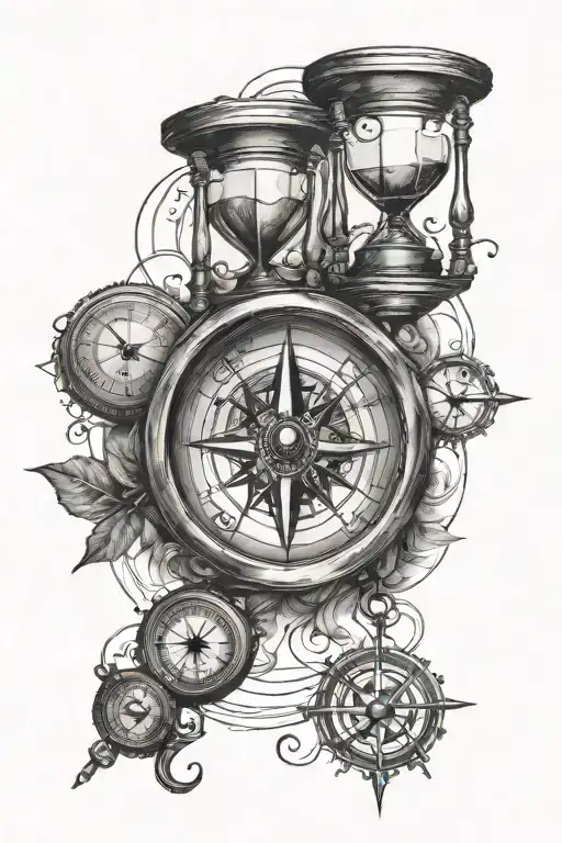 Compass And Hourglass