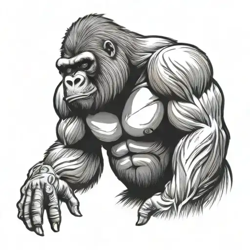 Muscular Gorilla Body