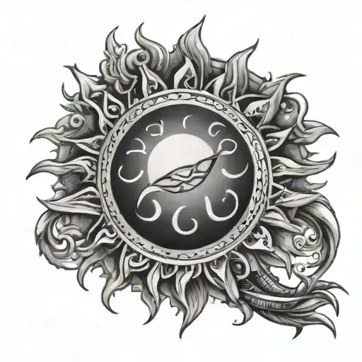 Sun With Cancer Zodiac Sign