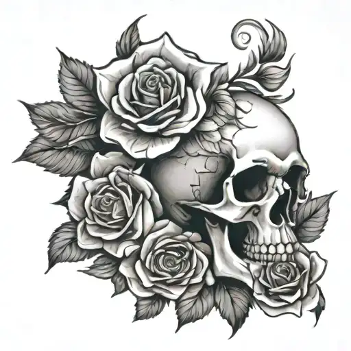 Skull And Roses