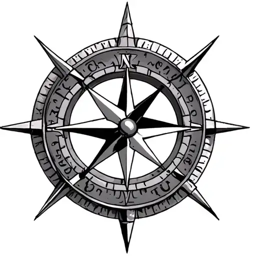 Viking Compass With Usmc Ega