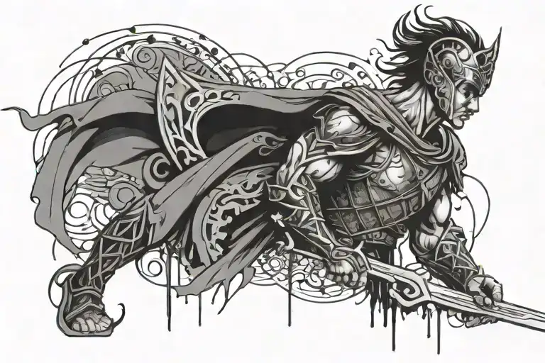 Warrior In Blood And Abstraction