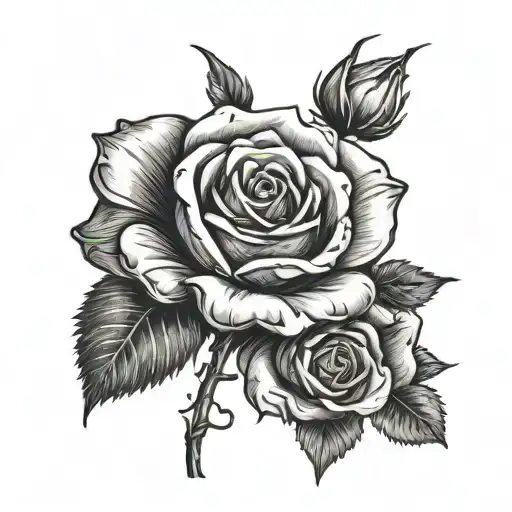 Burnt Rose And Burnt Flower Arounf The Burnt Rose