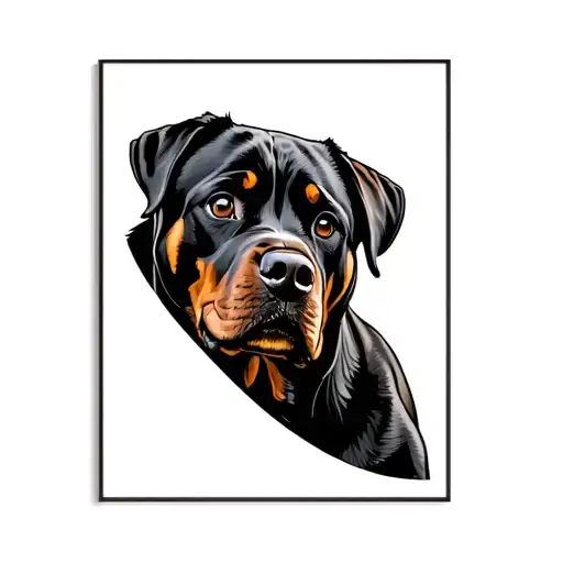 Rottweiler Looking Out Car Window
