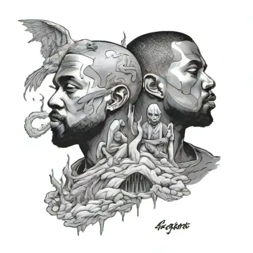 Kanye West And Kid Cudi Kids See Ghosts