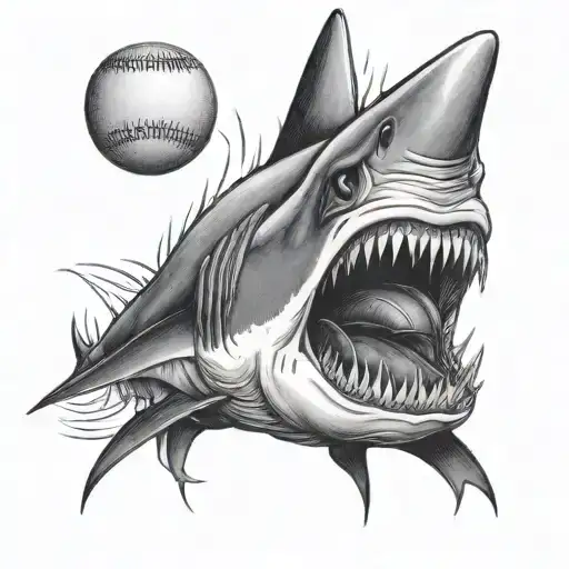 Shark With A Softball Eye Popping