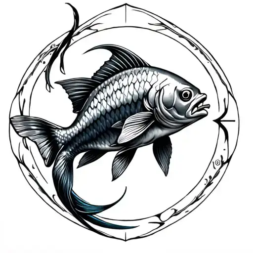 Zodiac Sign Aquarius And Fish