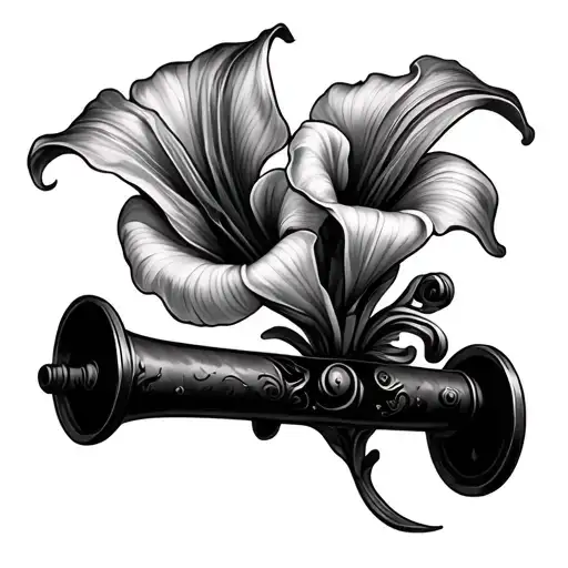 Cannon With Calla Lily