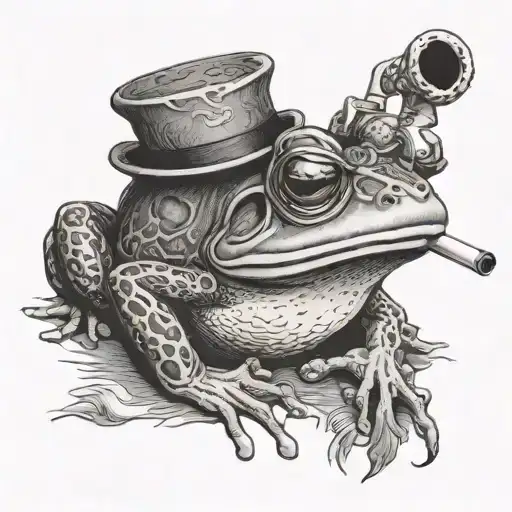 Frog Smoking Pipe