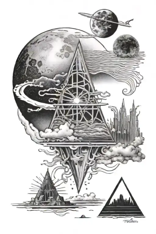 Wish You Were Here Album Cover Featuring Dark Side Of The Moon Album Cover