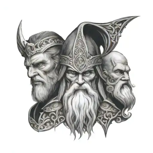 The Three Faces Of Odin As A Black Male