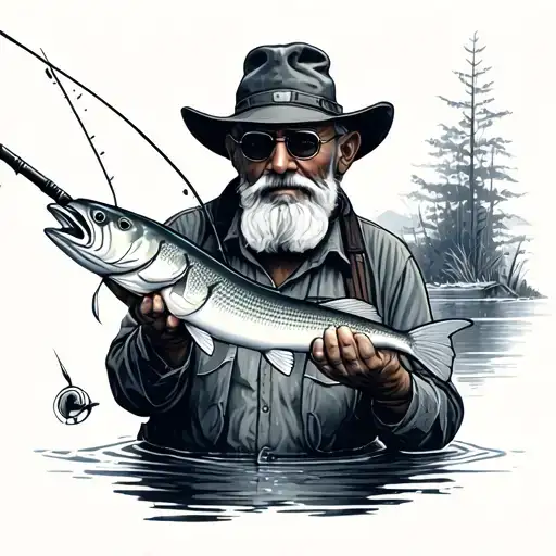 Grandpa Fishing