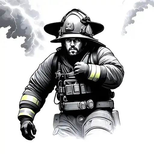 Firefighter Tornado Lightning Storm