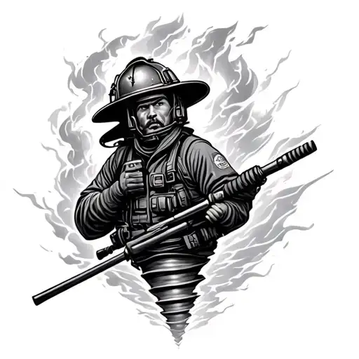 Firefighter Tornado Lightning