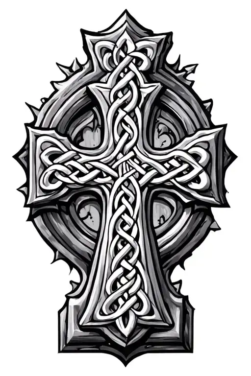 Celtic Cross Grave Marker