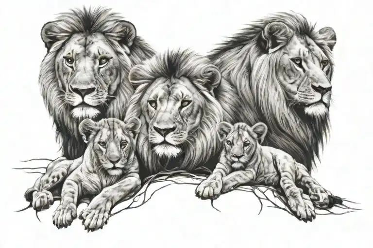 Lion Family