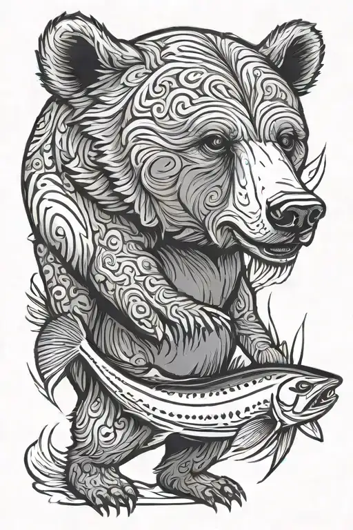 Bear Whit Salmon Rapping