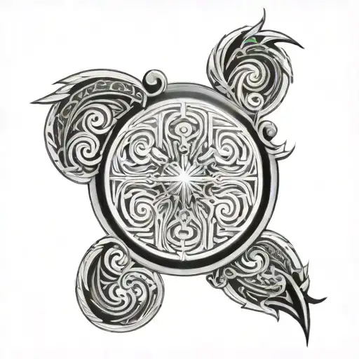 Norse Round Pattern On The Back