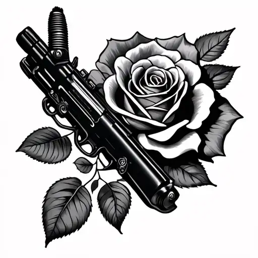 Kalashnikov On Rose