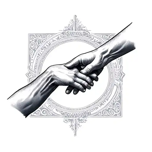 Everlasting Father Holding Hands