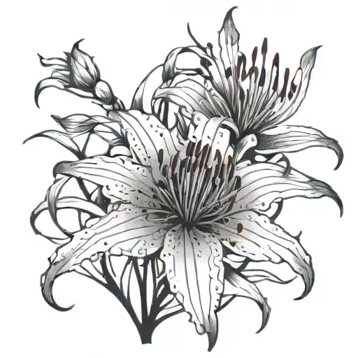 Red Spider Lily With Poison Tree