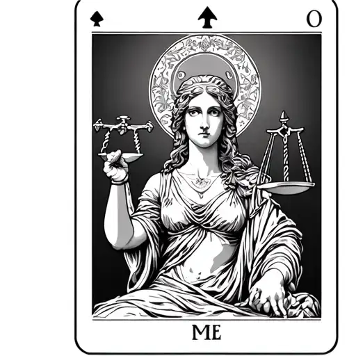 Lady Justice Tarot Card