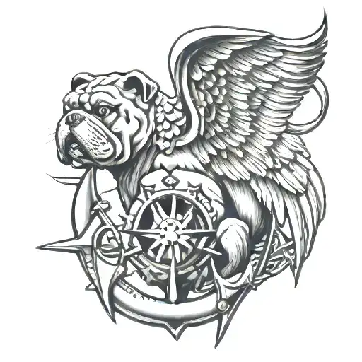 Bulldog Eagle Anchor World