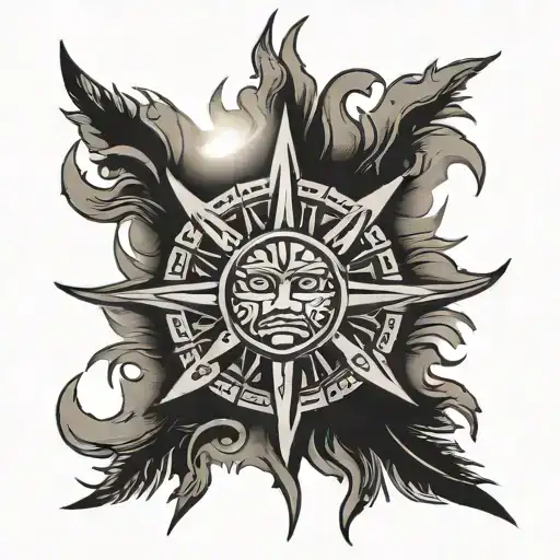 Filipino Sun With Claw Mark