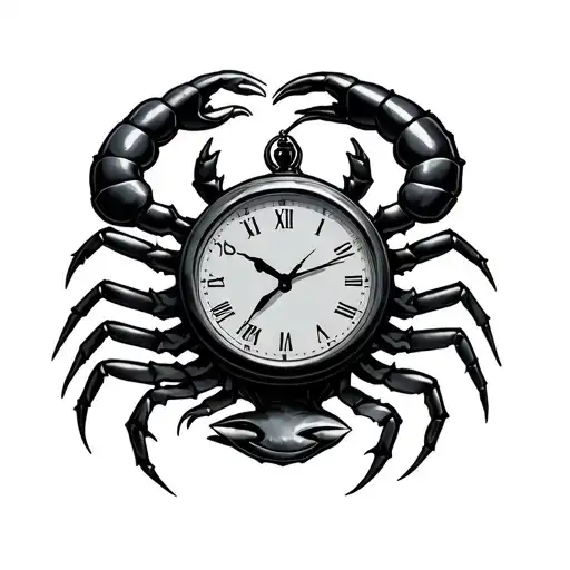 Clock With A Scorpion