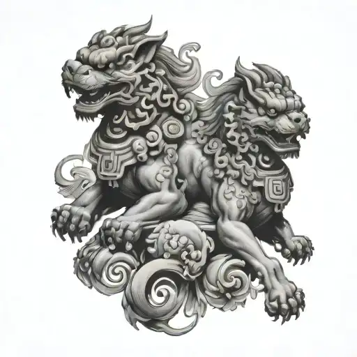Foo Dog Pair