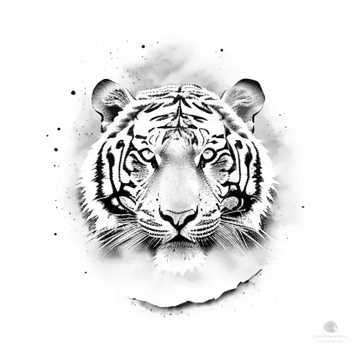 A Sales Graph Made Of Coffee Beans With A Tiger Silhouette In The Background