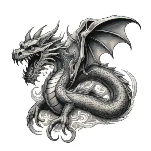 Dragon And Greece God