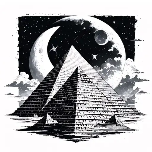 Pyramids Sun Moon
