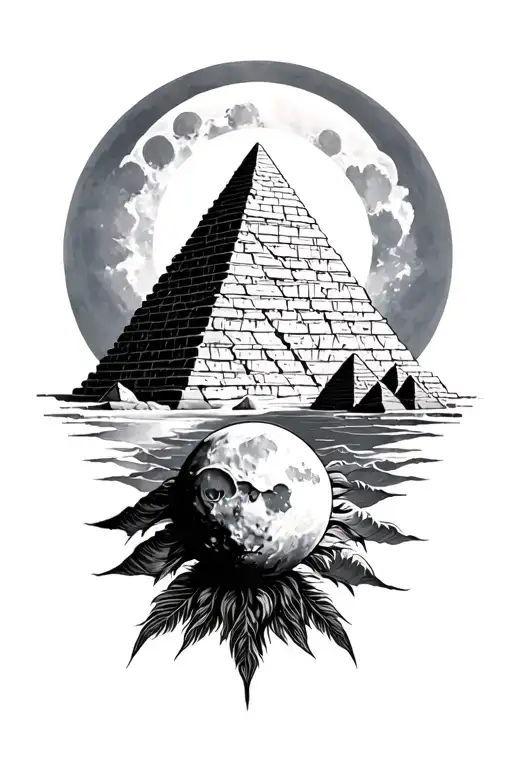 Pyramids Sun Moon