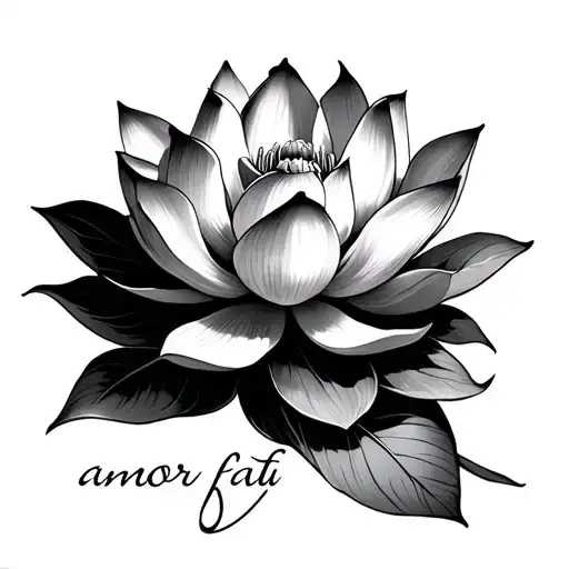 Amor Fati With A Lotus Flower
