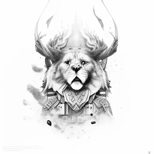 Portrait Of Xango In Black And Grey