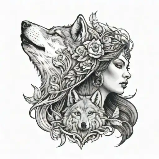Wolf And Woman