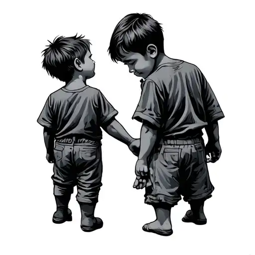 Bash Son Holding Hands