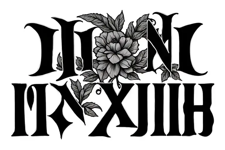 Mmxix Roman Numerals With Vines And Cursive Writing