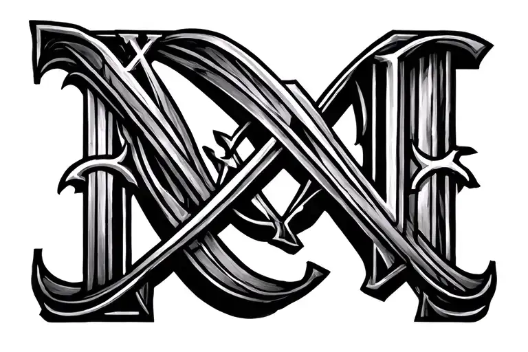 Mmxix Roman Numerals With Looping Gracefully Inside The Loops