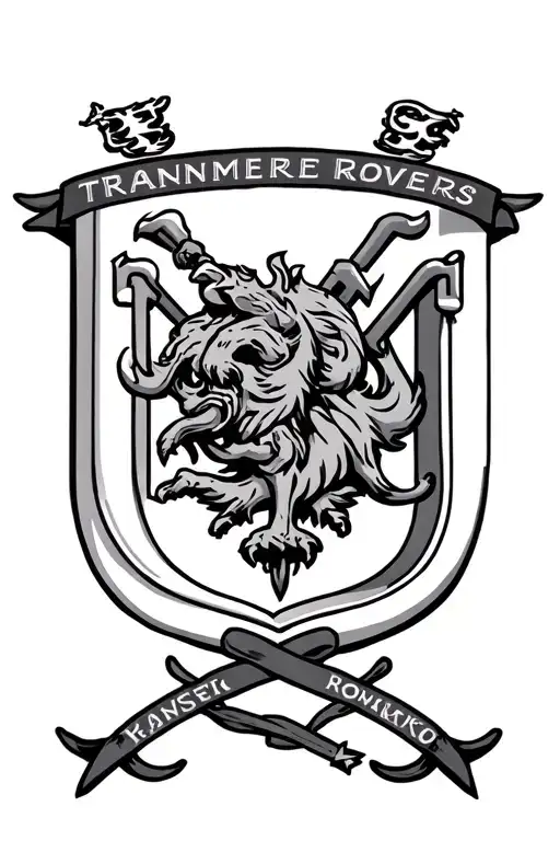 Tranmere Rovers Crest With Nordic Mythology
