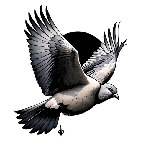 Dove Flying