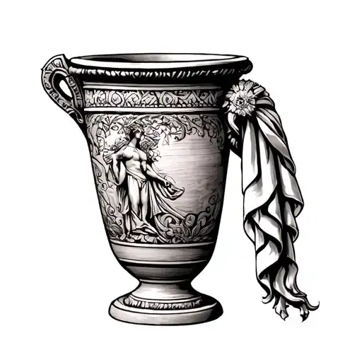 Roman Pottery Art Arm Sleeve