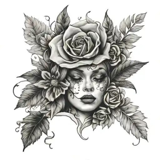 Haunting Adeline Book Surrounded By Bold Floral