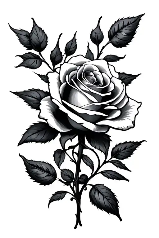 Rose In The Center Surrounded