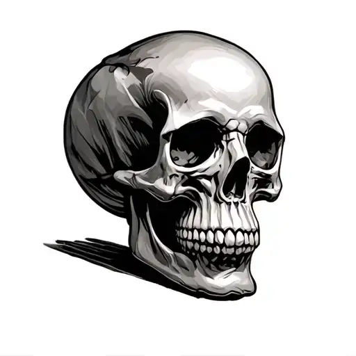 Skull With Roullete Table