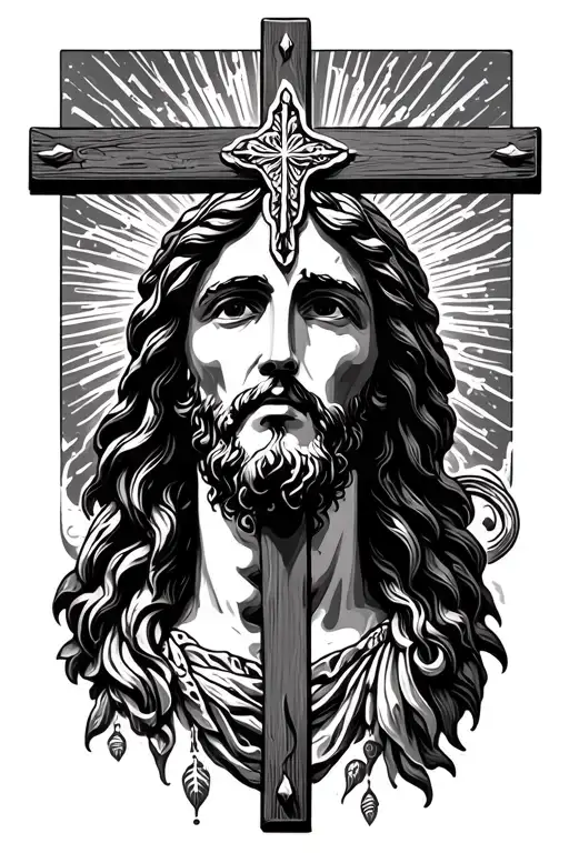 Jesus Cross Surrounded