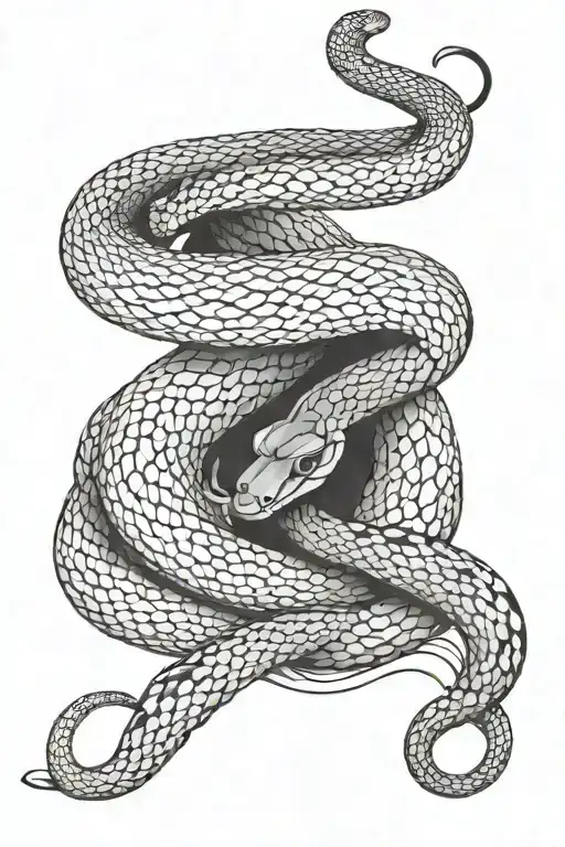 Snake Eating Its Own Tail