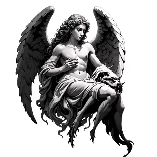 Angel Who Pierces The Demon On Caviar