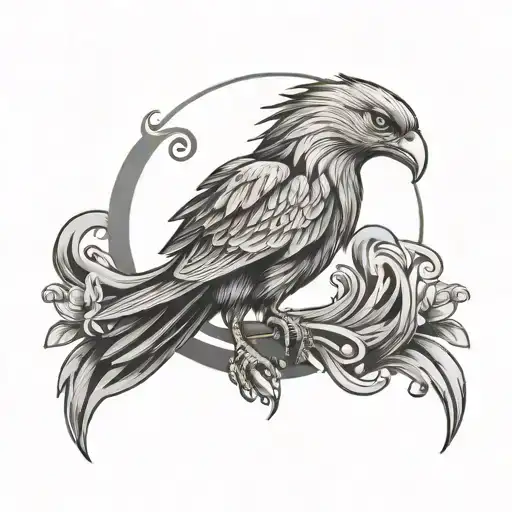 Phoenix With Flute Carrying